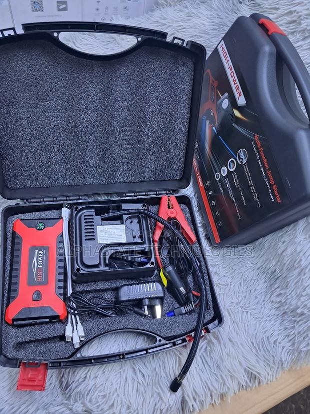 Portable 3-in-1 Car Jump Starter With Built-in Air Pump - thumbnail 2