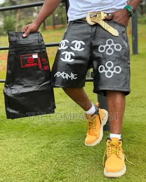 Baggy Unisex Leather Jorts