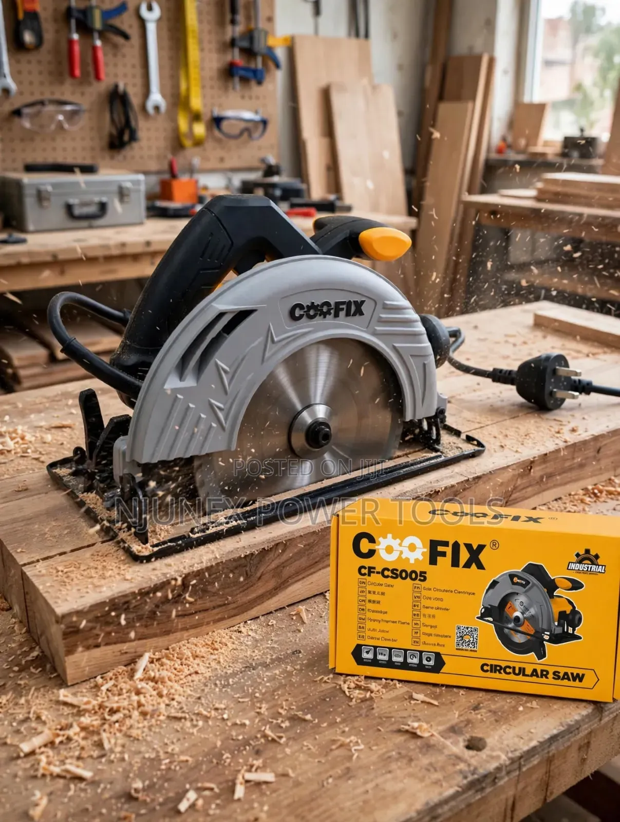 COOFIX CF-CS005 (7-Inch / 185mm) Electric Circular Saw