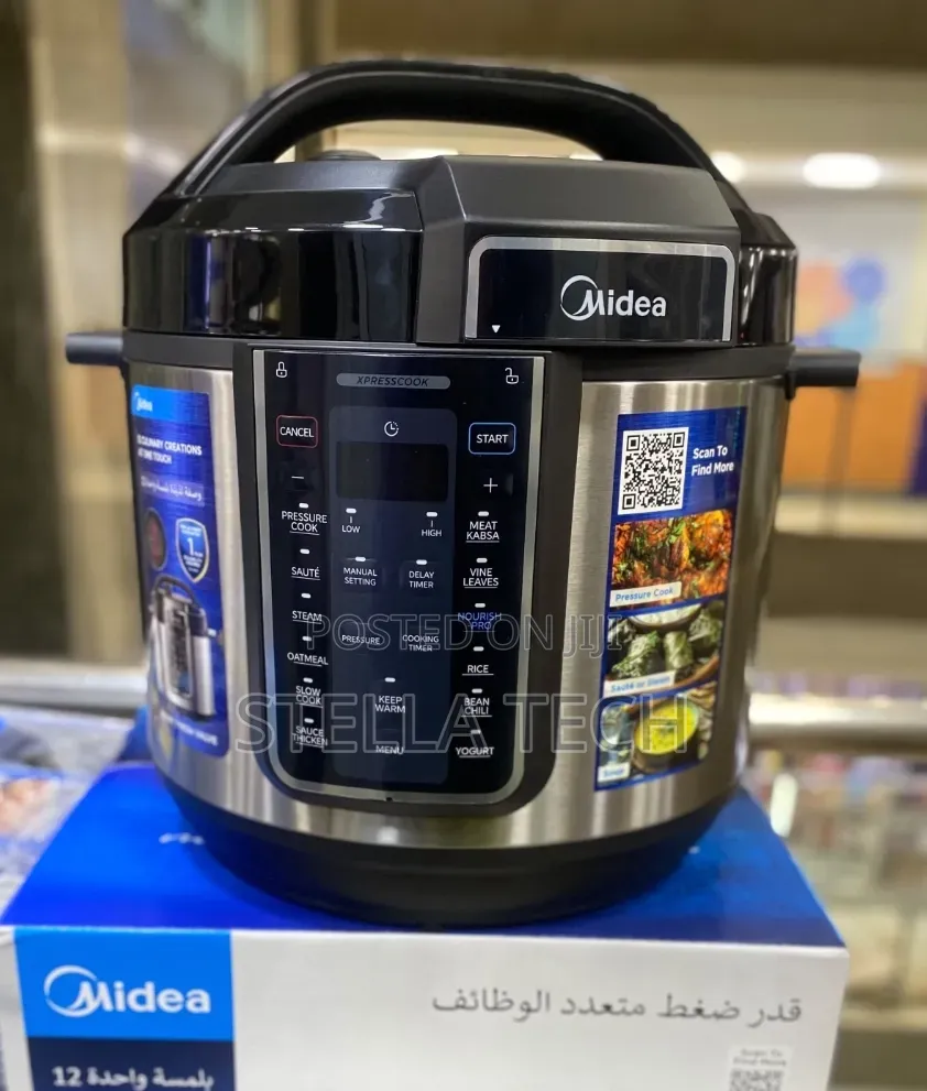 Midea 8L Stainless Steel Electric Pressure Cooker