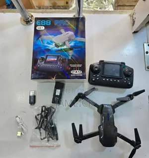 E88 Pro Drone With Camera & Screen – Foldable RC Quadcopter - EG