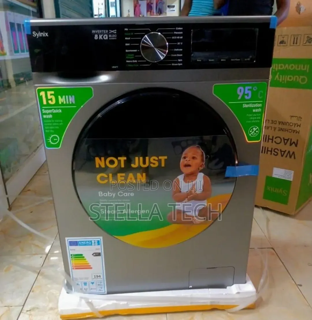 Syinix 8kg Washing Machine Front Load
