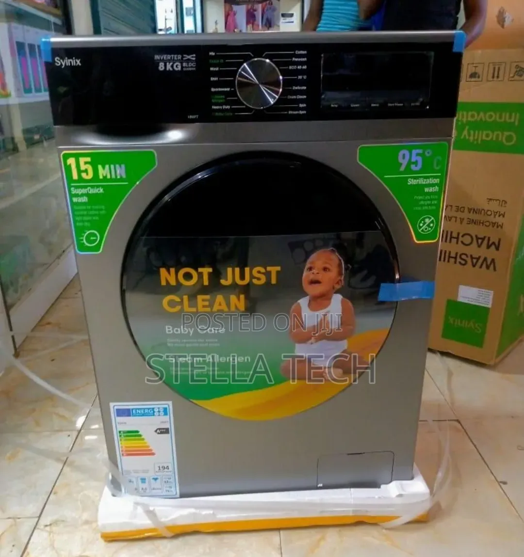 Syinix 8kg Washing Machine Front Load