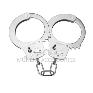 Adult Bondage Cuffs Metallic With Safty Key