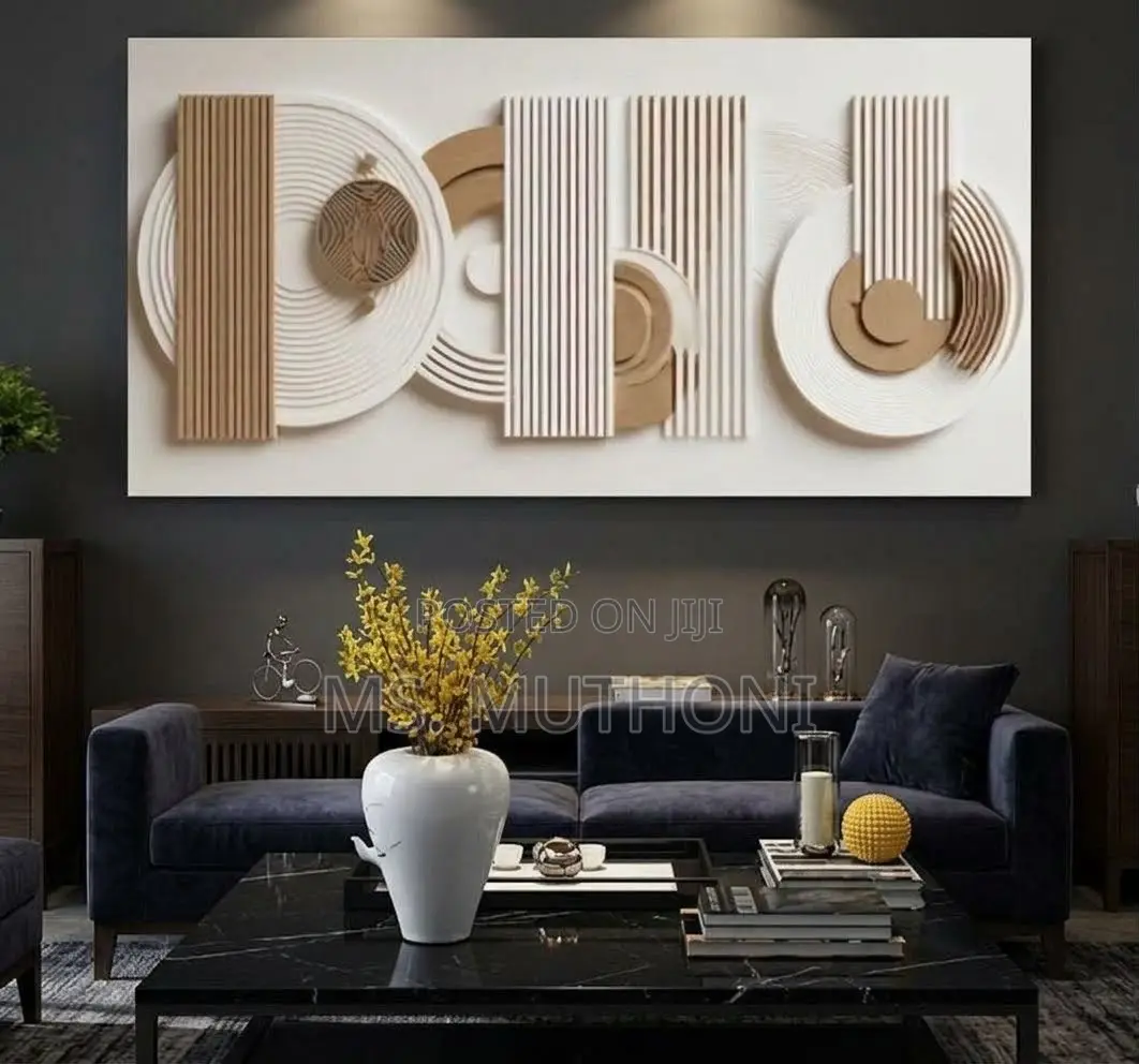 (100 × 70 Cm) Minimalist Abstract Geometric Wall Art