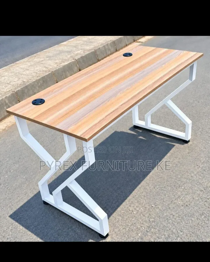Simple Office Table With Cable Management Hole