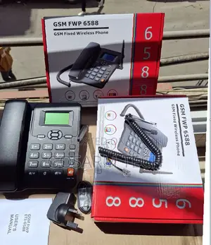 New GSM Office/Home Deskphone Black –GSM Fixed Wireless Desktop Phone