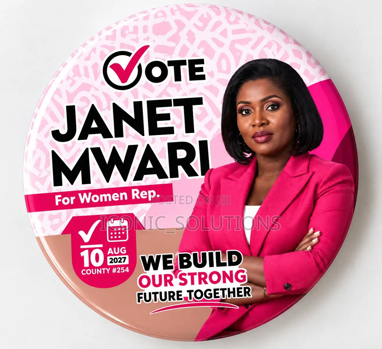 Women Representative Button Badges