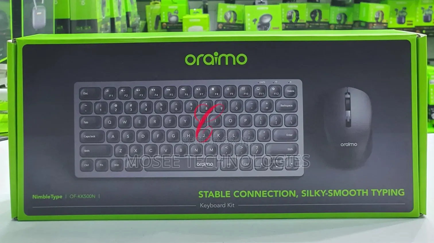 Oraimo NimbleType OF-KK500N Rechargeable & Silent Wireless Keyboard.