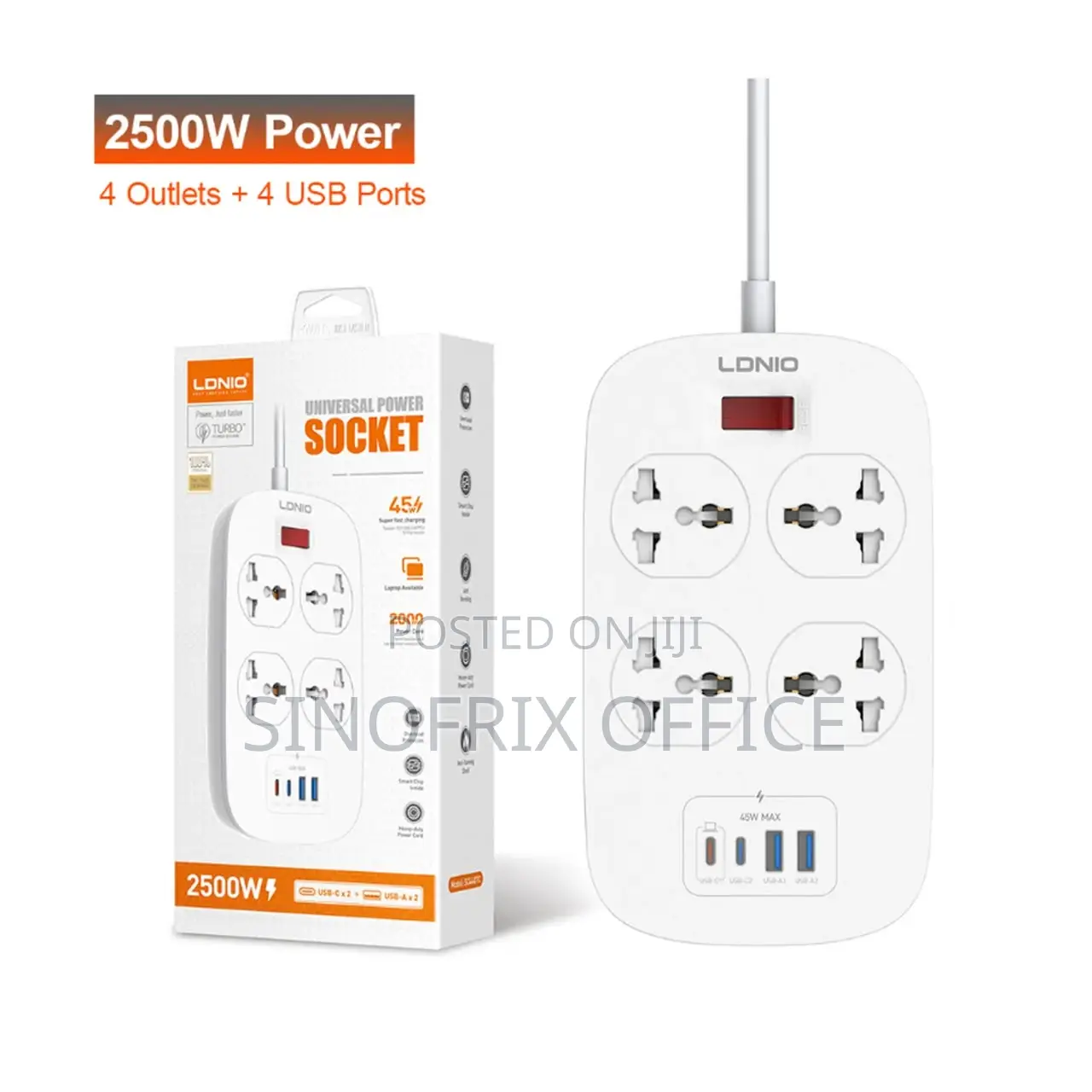 LDNIO SC4407C Fast Charging Extension