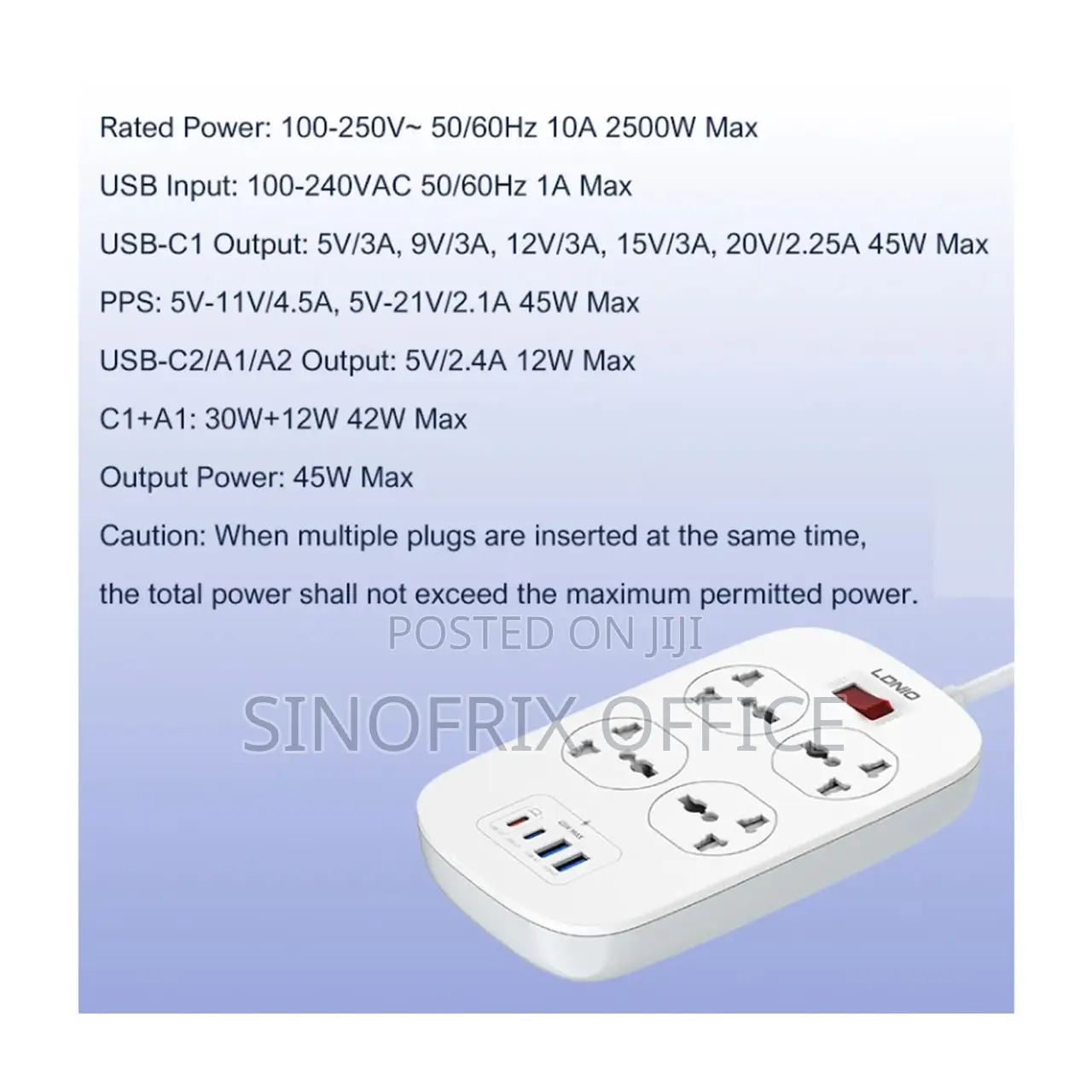 LDNIO SC4407C Fast Charging Extension