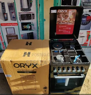 *Oryx Standing Cooker 50X60 3Gas 1Electric With Electric Oven