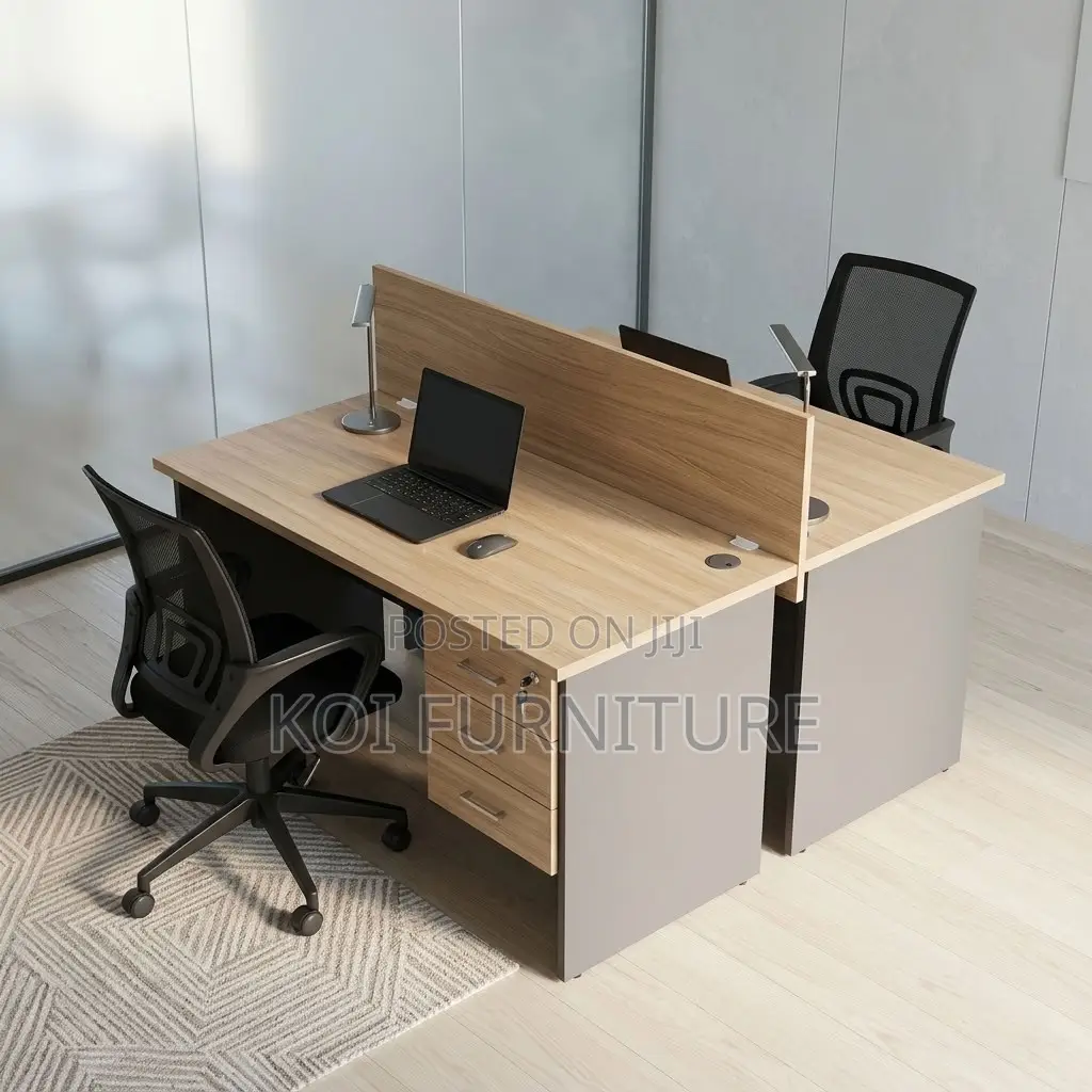 Office Workstation; Two Users Modular Square Station
