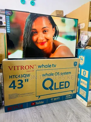 Vitron 43 Inch QLED Whale 2K TV HTC43W Smart TV With Netflix, YouTube