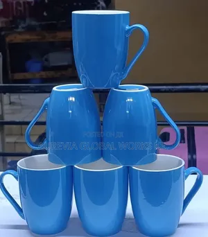 Elegant 6 PSC Breakfast Cups Blue