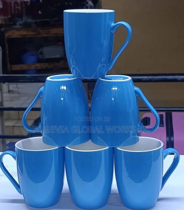 Elegant 6 PSC Breakfast Cups Blue - main view