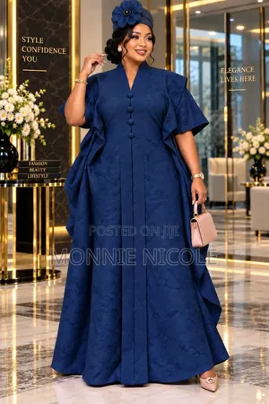 Fashion Rich Widow Outfit. Classy Black Maxi Dress