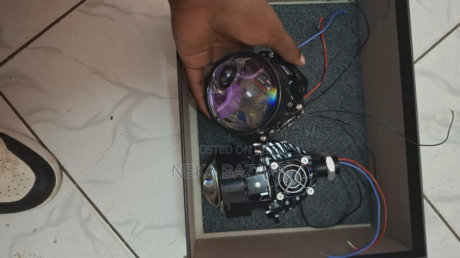 Double Laser Led Car Projector Light + Installation