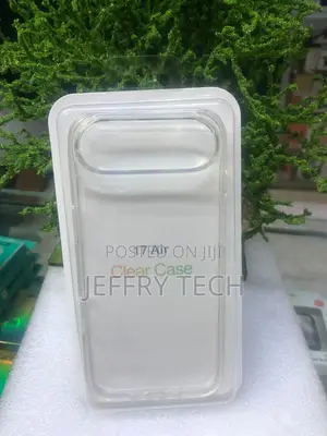 Transparent Clear Phone Case Packaged for an iPhone 17 Air