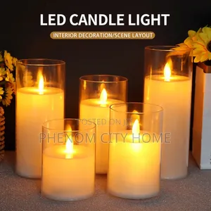 Led Flameless Pillar Battery Decor Candles