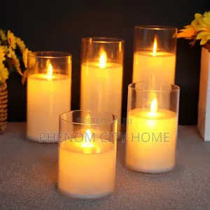 Led Flameless Pillar Battery Decor Candles
