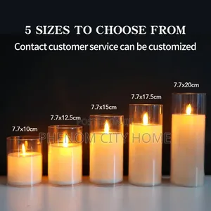 Led Flameless Pillar Battery Decor Candles