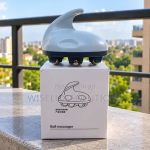 7-Head Metal Ball Massager – Handheld Scalp & Body Massage Tool