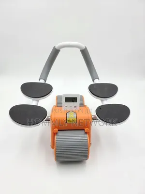 Elbow Rest Abs Roller Orange With Autorebound.