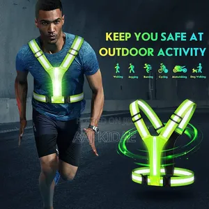 LED Reflective Vest, With Rechargeable Lights