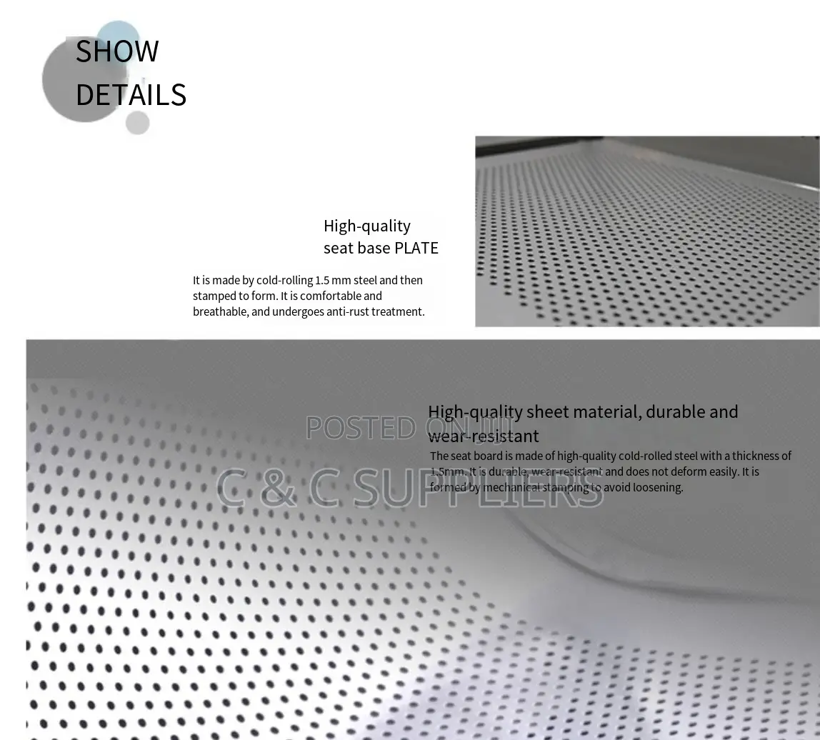 Breathable Steel Waiting Bench-3-Link