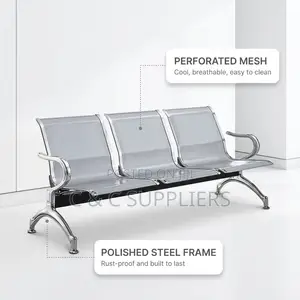 Breathable Steel Waiting Bench-3-Link