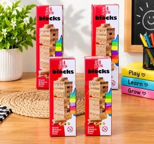 Classic Wooden Tumbling Tower Game - 54 Pieces