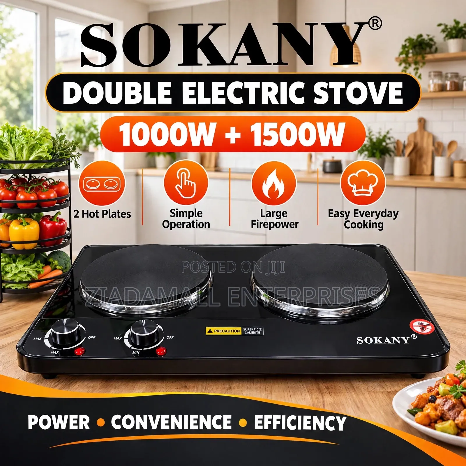 *Sokany Double Electric Stove* Sks**