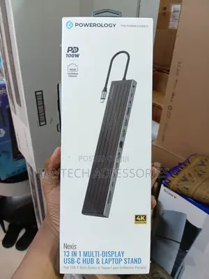 Powerology Nexis 13-in-1 USB-C Hub Docking Station.