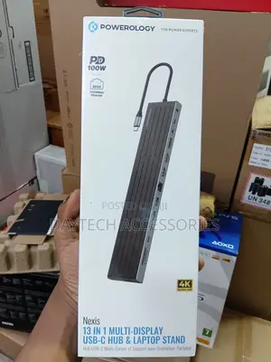 Powerology Nexis 13-in-1 USB-C Hub Docking Station.