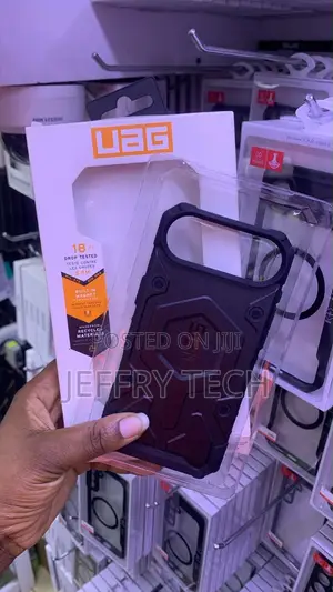 White Urban Armor Gear (UAG)MagSafe Case a Rugged Armor Shell