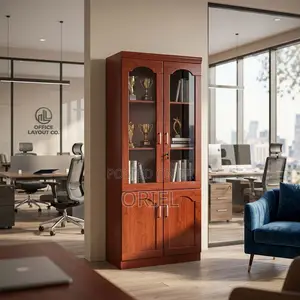 Elegant Executive Wooden Storage Unit Kenya – Premium Office Cabinet