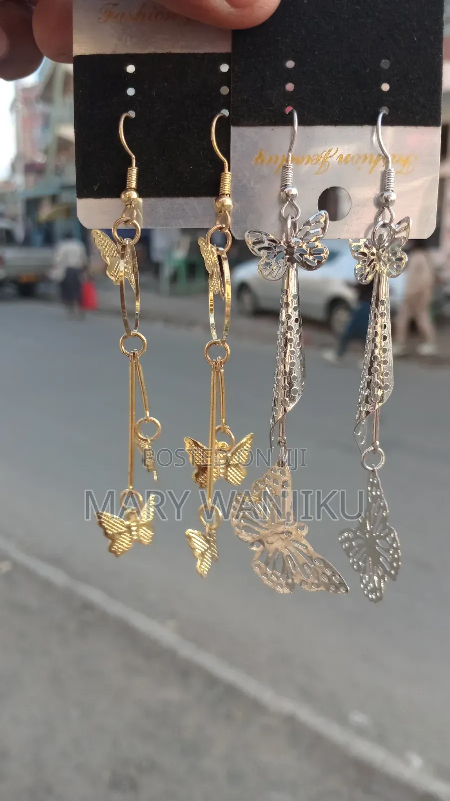 Gold&silver Earings