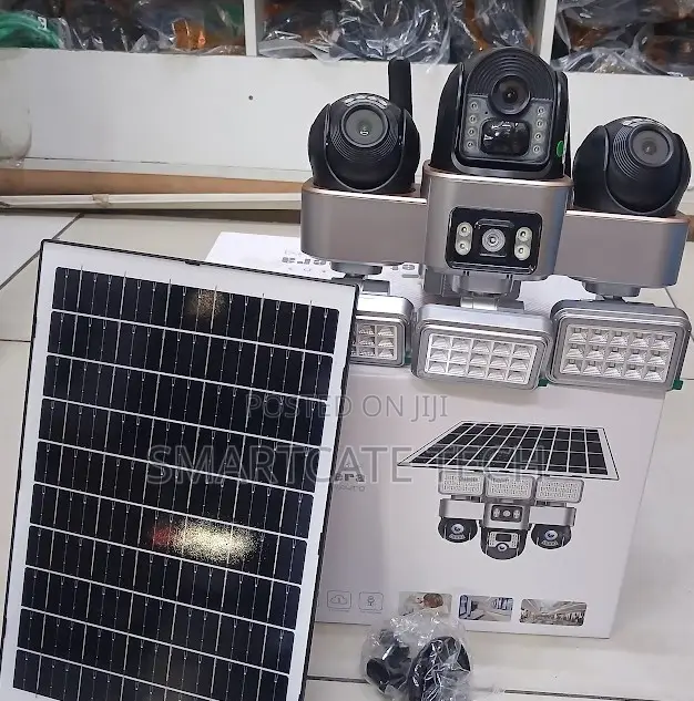 VTS 30 Triple Lens 4G PTZ Camera – Wireless Solar Security Solution.