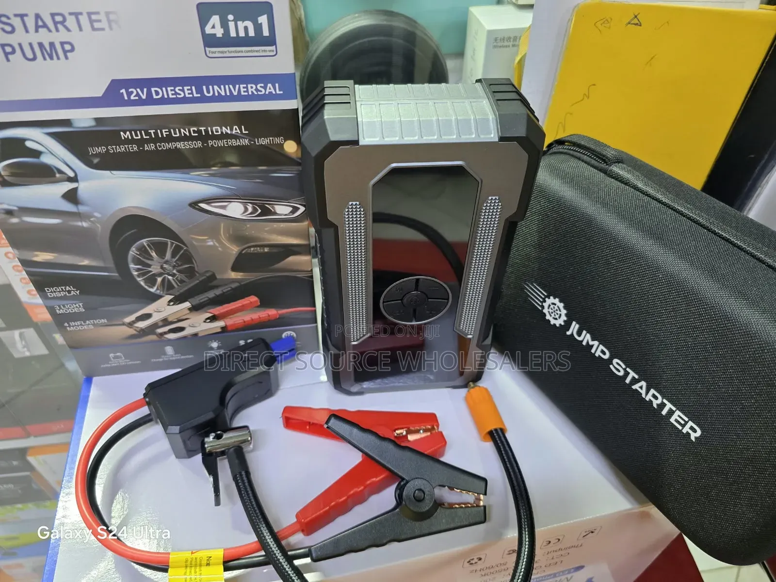 12V Diesel Universal Jump Starter With Air Compressor