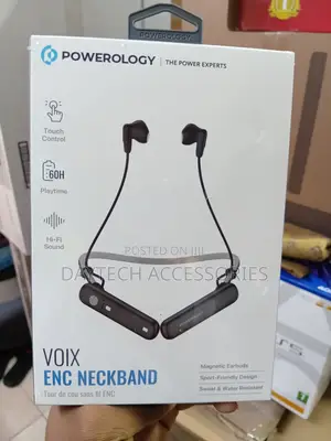 The Powerology Voix ENC Neckband Wireless Earphones.