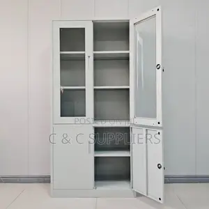2-Door Display & Storage Cabinet Unit.