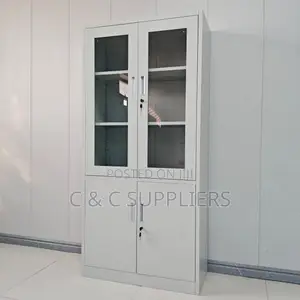 2-Door Display & Storage Cabinet Unit.