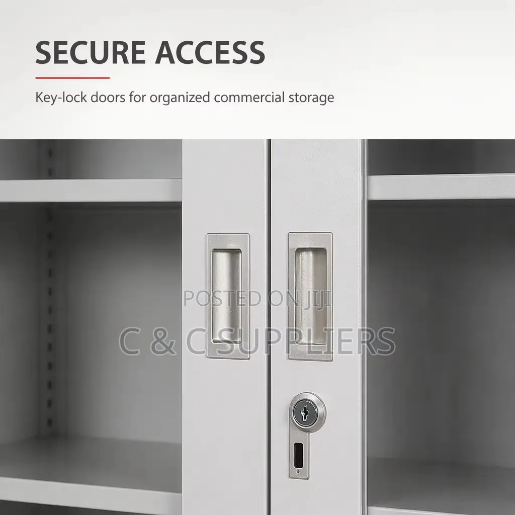 2-Door Display & Storage Cabinet Unit.