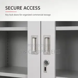 2-Door Display & Storage Cabinet Unit.