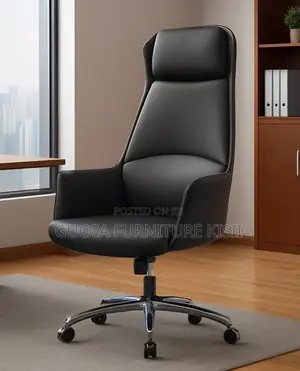 High Back Faux Leather Managerial Desk Chair