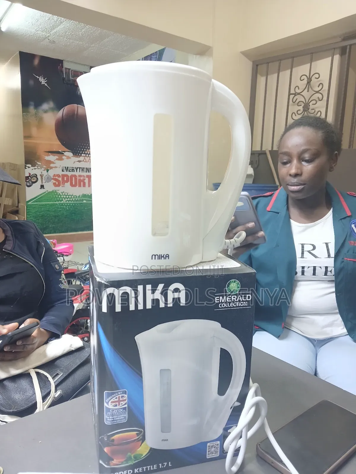Mika Series 1.7L Plastic Corded Electric Kettle