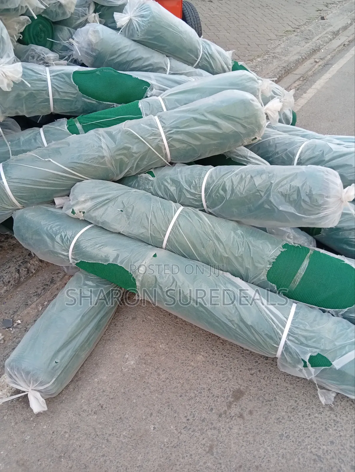 Dark Green Construction Net