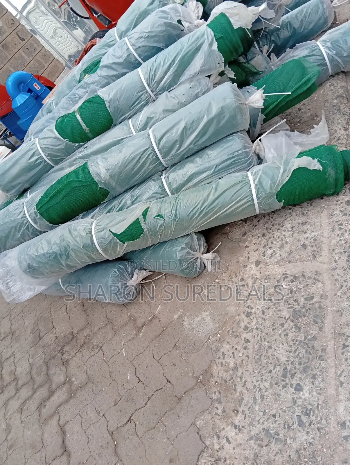 Dark Green Construction Net