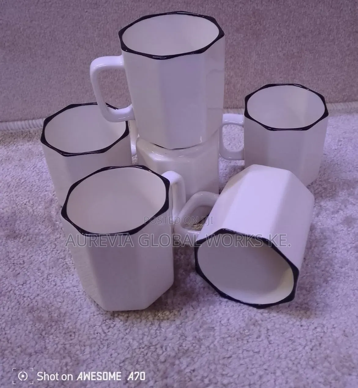 Sawa 6pcs Mugs White